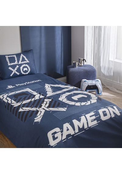 Taç Lisanslı Playstation Game On Tek Kişilik Pamuk Nevresim Takımı 120 000000001000051241 Çok Renkli
