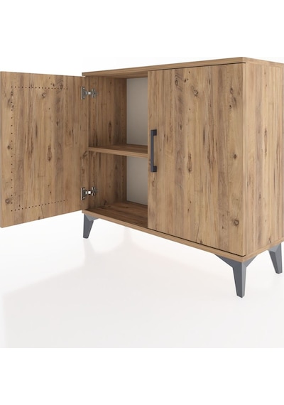 Arges Şifonyer Tek Raflı 2 Kapaklı 88x30x80 Çam-çam Çam