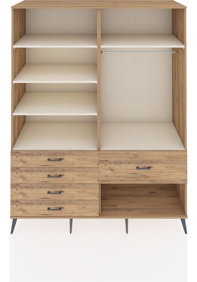Kronos Gardrop 6 Raflı 5 Çekmeceli Tek Askılı 176x59x221 Çam-aytaşı/çam Aytaşı/çam Kronos Gardrop 6 Raflı 5 Çekmeceli Tek Askılı 176x59x221 Çam-aytaşı/çam Aytaşı/çam