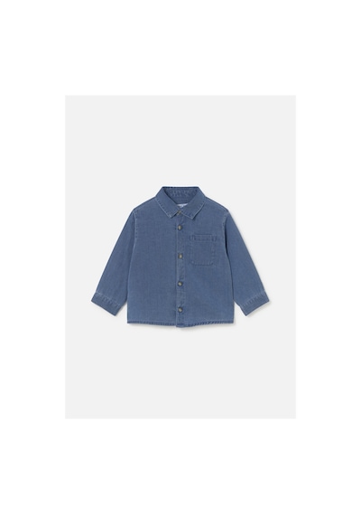 Mayoral Erkek Bebek Cepli Denim Gömlek Mavi 2109
