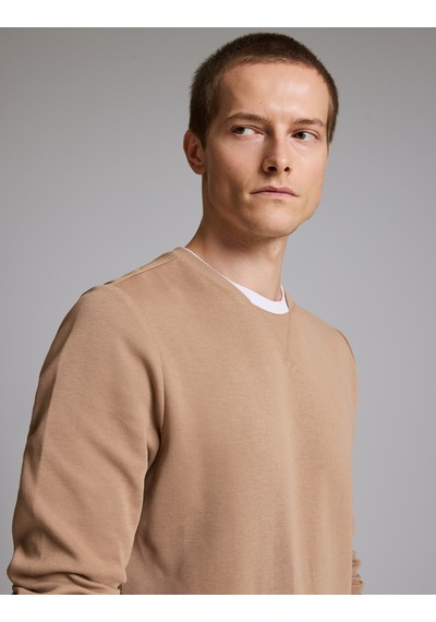 Pierre Cardin Camel Regular Fit %100 Pamuk Bisiklet Yaka Sweatshirt 50331600-vr015