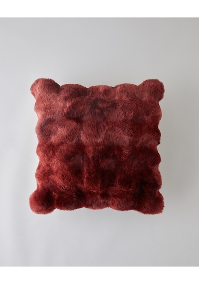English Home Terra Pelüş Kırlent Kılıfı 45x45 Cm Bordo Bordo