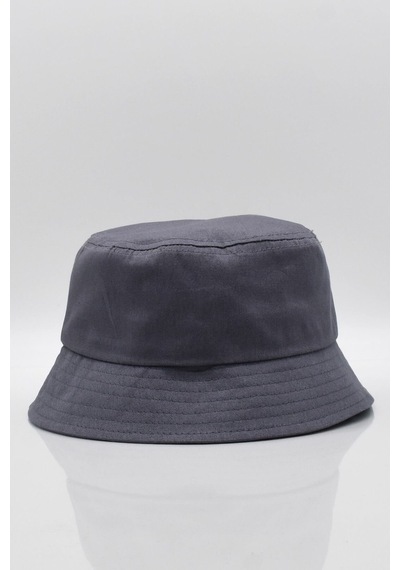 Külah %100 Pamuk Antrasit Kova Balıkçı Şapka Bucket Hat Antrasit Standart