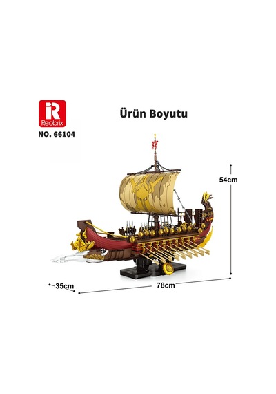 Reobrix Spartan Warship 66104 Brick Yapım Seti
