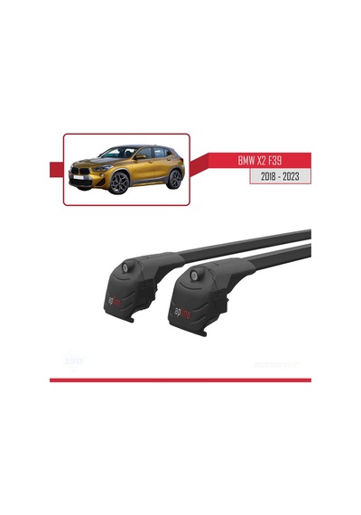 Bmw X2 F39 2018 Ve Sonrası İle Uyumlu Ace-2 Ara Atkı Tavan Barı Siyah