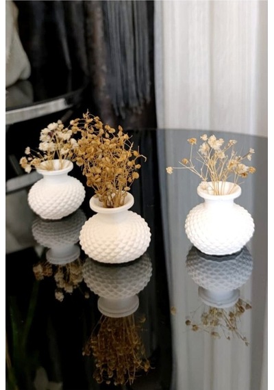 Bernami Mumluk Şamdanpinterest Mini Vazo Set Çiçesiz - 3 Adet Diğer