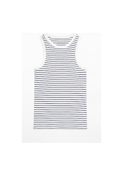 Cotenconcept Halter Yaka Fitilli Fitted Askılı Tişört-siyah-beyaz Beyaz - Siyah