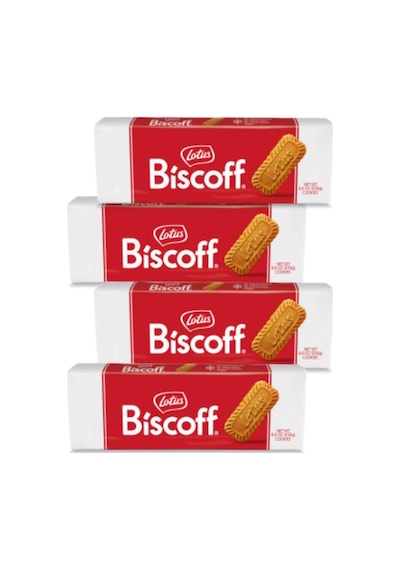 Lotus Biscoff 250 G X 4 Toplam 1 Kg Orijinal Belçika Karamelize Bisküvi, Ekonomik Paket