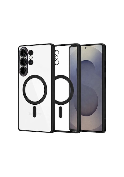 Samsung Uyumlu Galaxy S26 Ultra Uyumlu Kross Magneticsafe Kapak - Siyah