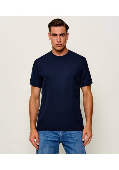 Calvin Klein Slim Micro Waffle Erkek T-shirt Lv04rf206g Mavi