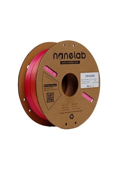 Nanelab Çift Renkli Silk Pla Filament - Altın-kırmızı - 1.75mm - 1kg