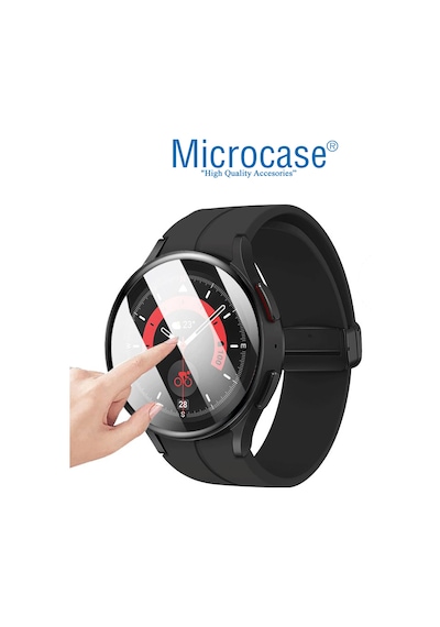 Samsung Uyumlu Galaxy Watch 5 Pro Tam Kaplayan Ekran Koruma 3D Film