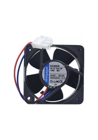 614nhhr 60x60x25mm 24vdc 0.13a 2 Kablolu Fan / Ebmpapst