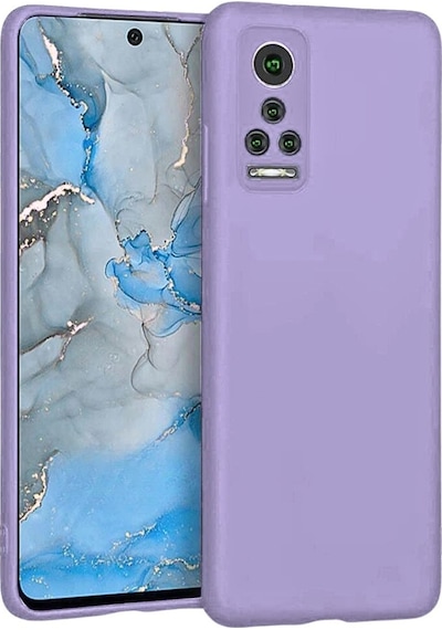 General Mobile GM 22 Pro Uyumlu Silikon Kılıf - Kamera Korumalı Esnek Pastel Renk Kapak - Lila