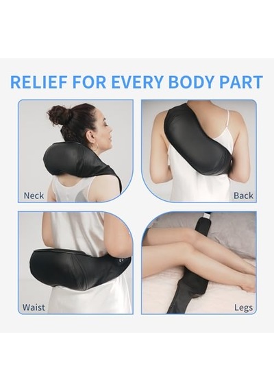 Tısscare Isıtmalı Omuz Ve Boyun İçin Shiatsu Masajı - Derin Doku Masajlı Elektrikli Masaj Yastığı, Sırt/bacaklar/bel İçin Rahatlama, Ebeveynler İçin Hediye Tısscare Isıtmalı Omuz Ve Boyun İçin Shiatsu Masajı - Derin Doku Masajlı Elektrikli Masaj Yastığı, Sırt/bacaklar/bel İçin Rahatlama, Ebeveynler İçin Hediye