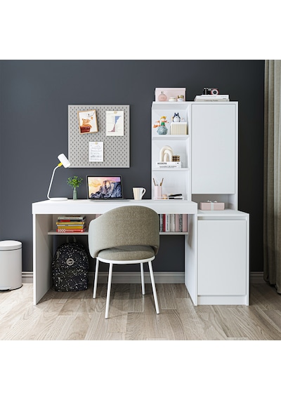 Nora Raflı Çalışma Masası , Çalışma Ofis Masası Sağ Dolaplı, Bilgisayar Masası Beyaz Nora Raflı Çalışma Masası , Çalışma Ofis Masası Sağ Dolaplı, Bilgisayar Masası Beyaz