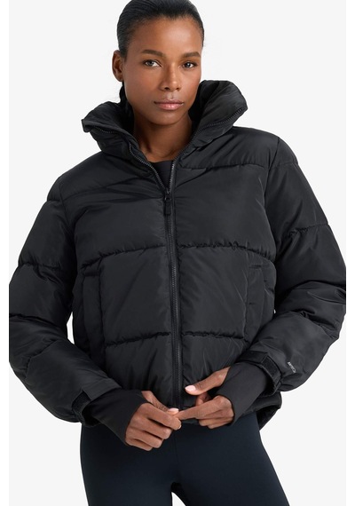 Defacto Defactofit Su Geçirmez Regular Fit Fermuarlı Mont Z1438az25wnbk81 Siyah