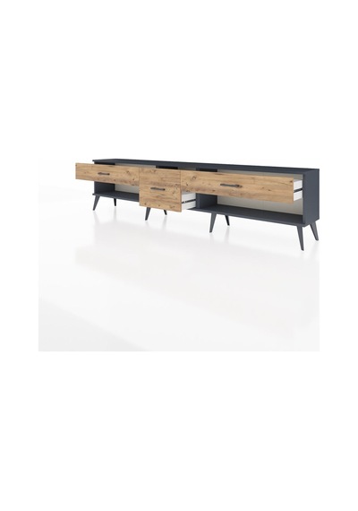 Arges Tv Ünitesi 3 Çekmeceli 220x30x51 Antrasit-aytaşı/çam Aytası/atlas Çam - Antrasıt Arges Tv Ünitesi 3 Çekmeceli 220x30x51 Antrasit-aytaşı/çam Aytası/atlas Çam - Antrasıt
