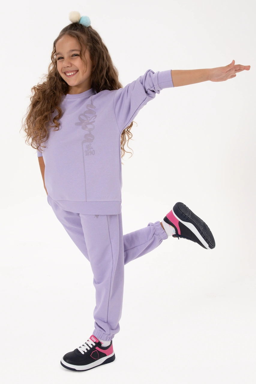 U.s. Polo Assn. Kız Çocuk Lila Pijama Takım 50318930-vr034 Lıla