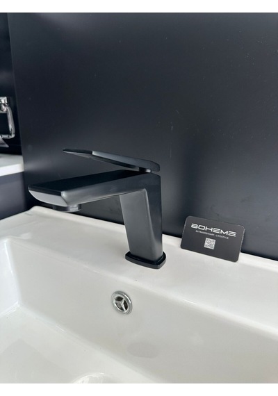 Boheme Fleko Chroma Siyah Lavabo Bataryası Siyah