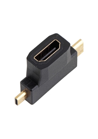 Mini Hdmı Micro Hdmı Ve Hdmı Çevirici Dönüştürücü Adaptör 3 In 1