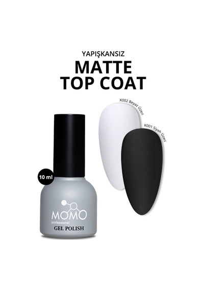 Momo Professional Undefined Kalıcı Oje İçin Matte Top Coat 10 Ml