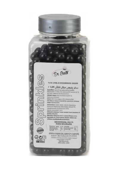 8 Mm Siyah Boncuk Şeker 250 G Dekoratif Pasta Ve Tatlı Süsü