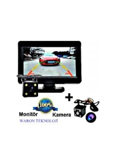 Audiomax 5 İnc Araç Monitör + Gece Görüşlü Geri Vites Kamera