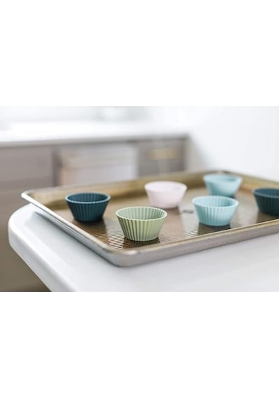 Muffin Pişirme Kalıbı 12 Adet Silikon Kek Kalıbı Cupcake Çikolata Ve Sade Kek 12 Adet Genel
