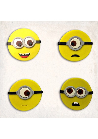Minionlar Detay Kurabiye Kalıp Seti 7 Li KIrmızı