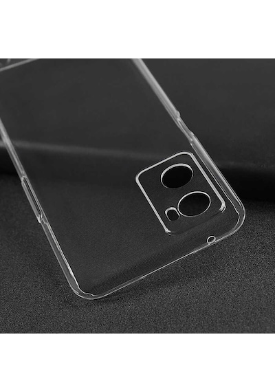 Kilifone - Oppo A96 4g Uyumlu - Kılıf Şeffaf Soft Slim Fitt Süper Silikon Kapak - Şeffaf