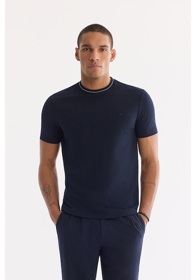 Avva Erkek Lacivert Bisiklet Yaka Kolay Ütülenen Regular Fit T-shirt A61y1034 Avva Erkek Lacivert Bisiklet Yaka Kolay Ütülenen Regular Fit T-shirt A61y1034