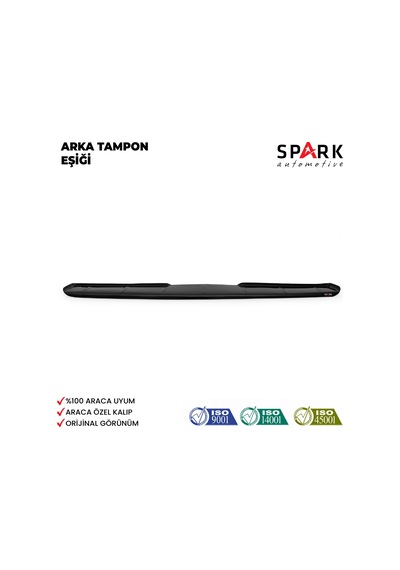 Volkswagen Transporter T4 1995-2003- Yıl Aralığı Uyumlu Arka Tampon Eşiği Parlak Siyah