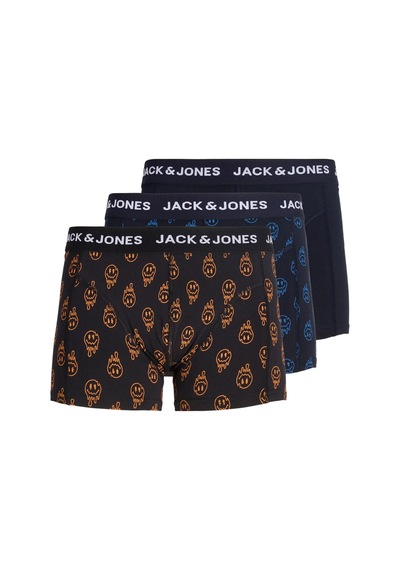 Jack & Jones Erkek Jacdale 3'lü Boxer 12301230 Siyah- Laci