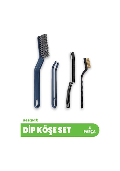 Destpak Dip Köşe Temizlik Fırça 4'lü