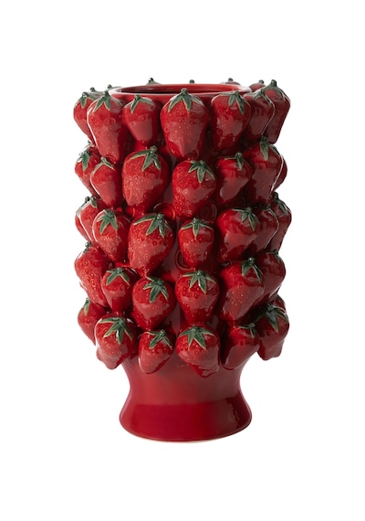 Mudo Home Strawberry Vazo 27x27x40cm Kırmızı