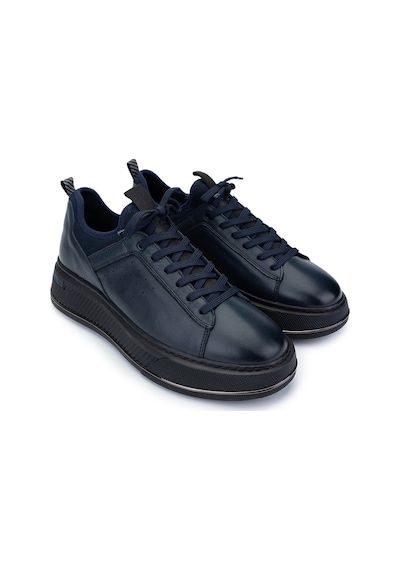 Tamer Tanca Erkek Hakiki Deri Lacivert Sneakers & Spor Ayakkabı 381 20550 Erk Ayk Sk24-25 Lacı Anl Lacivert