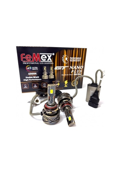 Femex Gt Nano Plus Csp Hb3 9005 Led Xenon 25000 Lümen Radyatör Soğutmalı