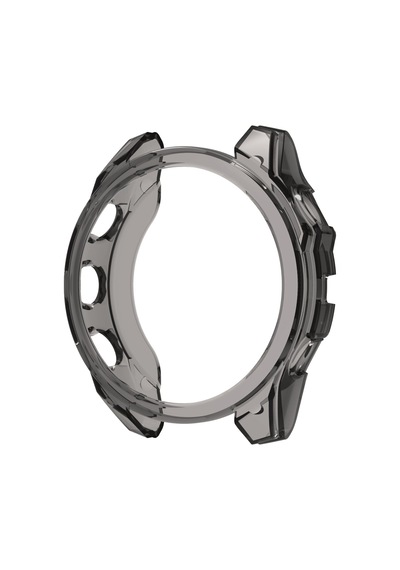 Caseonn Garmin Fenix 8 - 51 Mm, Amoled Kılıf Darbeye Dayanıklı Kasa Koruyucu Esnek Silikon Füme