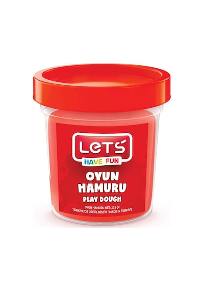 Lets Oyun Hamuru Tek Renk Kırmızı 110 Gr L8440-2 Çok Renkli