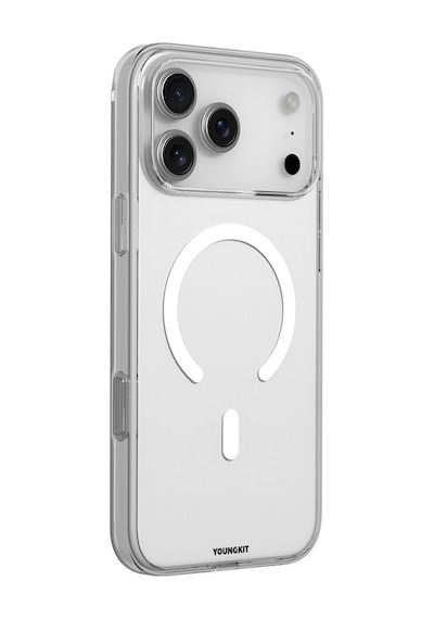 Apple Uyumlu iPhone 17 Pro Kılıf M-safe Şarj Özellikli Youngkit Clear Serisi Kapak Şeffaf Şeffaf