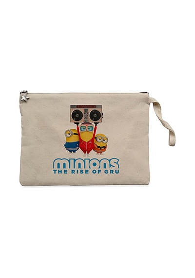 Minions The Rıse Of Gru Krem Clutch Cüzdan / El Çantası Krem