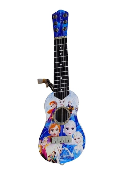 Oyuncak 6 Telli Frozen Modelli Akort Edilebilir Gitar Ispanyol Çocuk Gitarı 48 Cm.