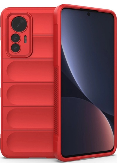 Xiaomi Mi 12 Lite Kılıf Optimum Silikon - Kırmızı 0.2M-Çok Renkli