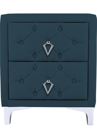 Ruby 2 Çekmeceli Komodin- Silver Model Kapitoneli Yatak Odası Iki Çekmeceli Komodin&şifonyer Modeli Mavi Ruby 2 Çekmeceli Komodin- Silver Model Kapitoneli Yatak Odası Iki Çekmeceli Komodin&şifonyer Modeli Mavi