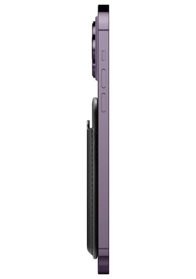 Spigen Apple Magsafe Apple iPhone Uyumlu 15 / Apple iPhone Uyumlu 14 / Apple iPhone Uyumlu 13 / Apple iPhone Uyumlu 12 Serisi İçin 3 Kart Hazneli Cüzdan Valentinus Black - Teşhir