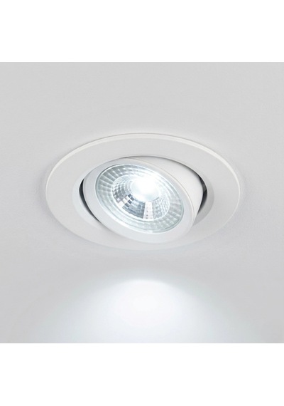 1 Adet Cata Ct 5204 Akik Beyaz Kasa 7w Sıva Altı Led Spot Beyaz Işık 6400k Renkli