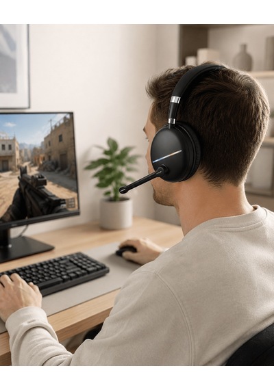 Rgb Işıklı Bluetooth Mikrofonlu Kulaklık Uzun Süreli Kullanım Typ