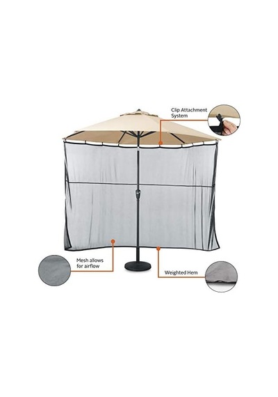 Classic Accessories Suya Dayanıklı 168 Cm Evrensel Veranda Şemsiyesi Gölgelik Perdesi, Veranda Mobilyası Kılıfları Diğer