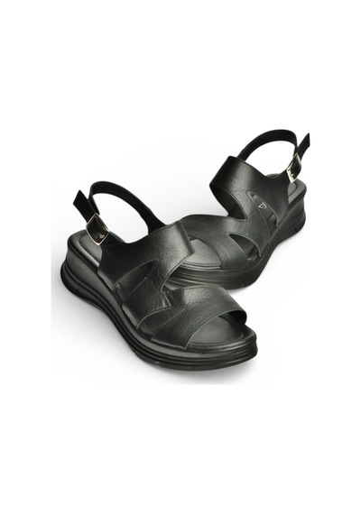 Fox Shoes Y555210403 Siyah Hakiki Deri Kadın Sandalet Siyah Fox Shoes Y555210403 Siyah Hakiki Deri Kadın Sandalet Siyah
